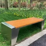 公园景区塑木公共休闲座椅