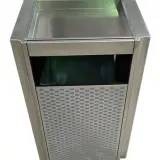 喷塑电梯口室内方形不锈钢果皮箱